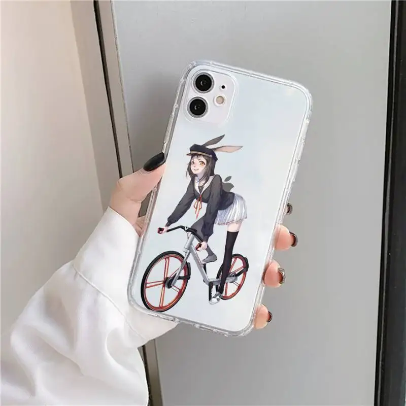 Cartoon cycling girl shell Phone Cases Transparent soft For iphone 5 5s 5c se 6 6s 7 8 11 12 plus mini x xs xr pro max
Cartoon cycling girl shell Phone Cases Transparent soft For iphone 5 5s 5c se 6 6s 7 8 11 12 plus mini x xs xr pro max