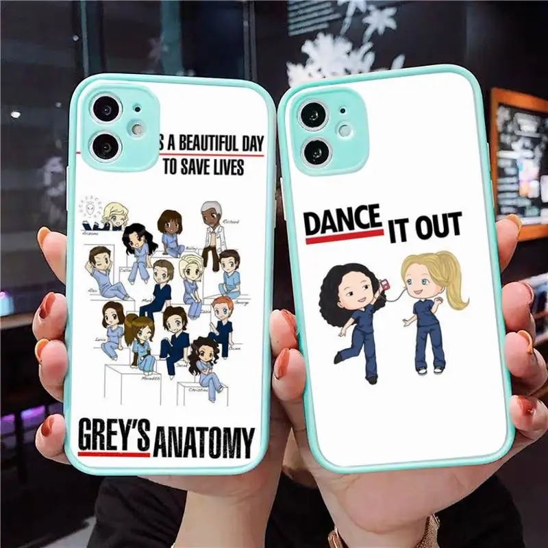 Greys Anatomy Nurse Doctor Phone Case For iPhone 12 11 Mini Pro XR XS Max 7 8 Plus X Matte transparent blue Back Cover
Greys Anatomy Nurse Doctor Phone Case For iPhone 12 11 Mini Pro XR XS Max 7 8 Plus X Matte transparent blue Back Cover
