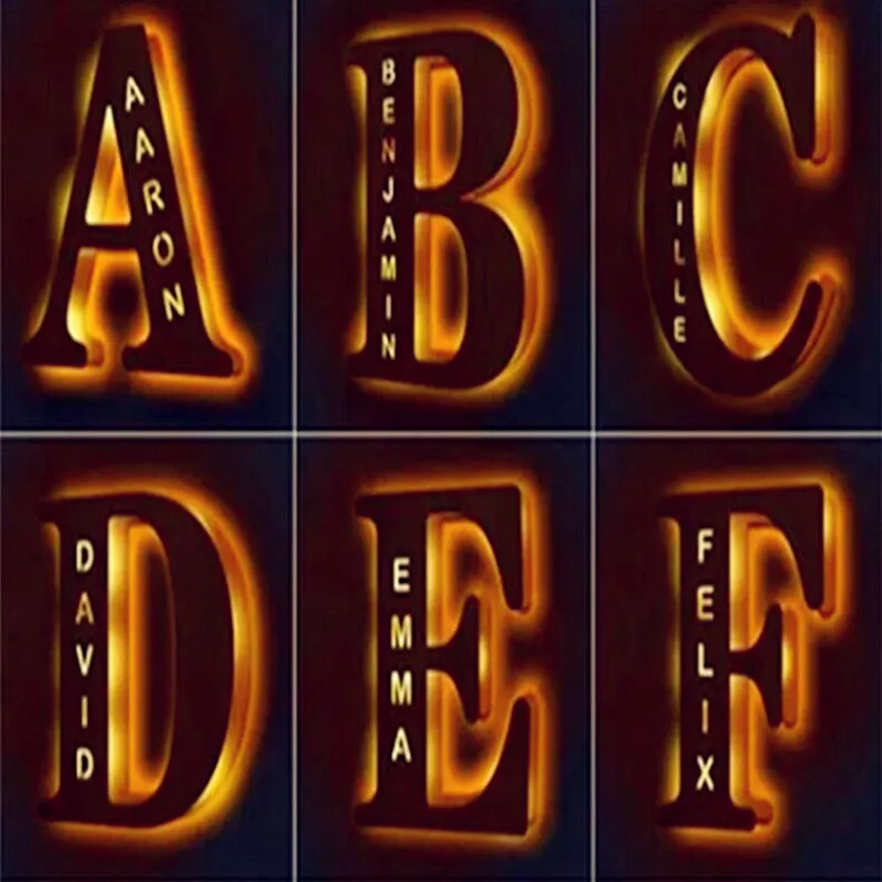 Wooden USB LED Night Light 24 Letter Personality Atmosphere Lamp Customized Set-up Decorative Lamp for Couple Baby Room Bedroom
Wooden USB LED Night Light 24 Letter Personality Atmosphere Lamp Customized Set-up Decorative Lamp for Couple Baby Room Bedroom
