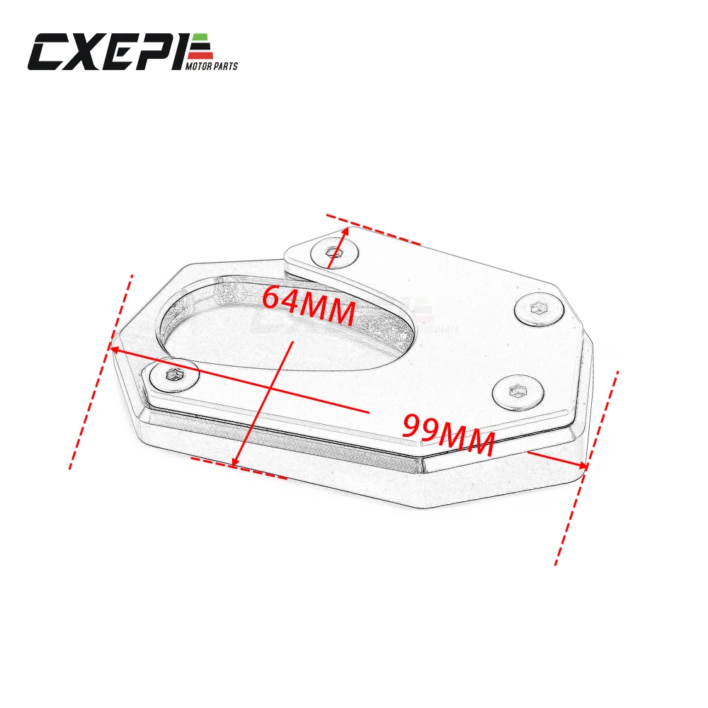 Motorcycle CNC Side Stand enlarger plate For suzuki VStrom V-Strom 1050 2020 Accessories
Motorcycle CNC Side Stand enlarger plate For suzuki VStrom V-Strom 1050 2020 Accessories