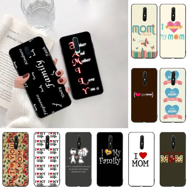 I love mom and family Black Soft Shell Phone Case Capa For Oppo A5 A9 2020 Reno2 z Renoace 3pro Realme5Pro
I love mom and family Black Soft Shell Phone Case Capa For Oppo A5 A9 2020 Reno2 z Renoace 3pro Realme5Pro
