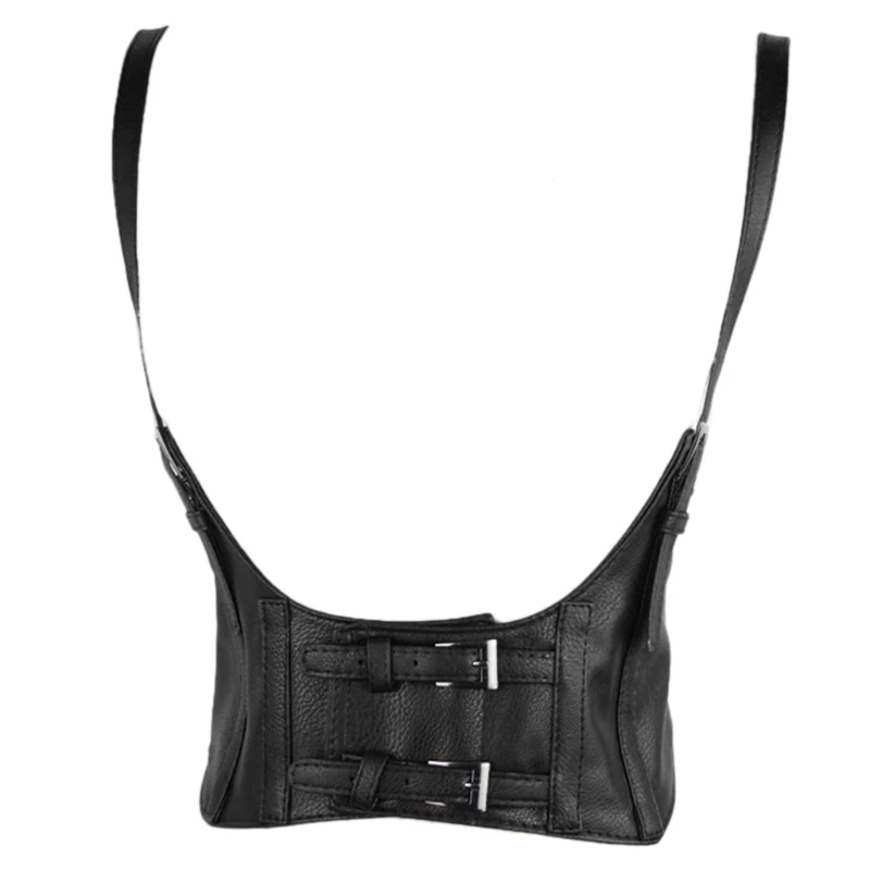 Women Vintage Gothic Faux Leather Underbust Corset Crop Top Solid Color Adjustable Vest Waist Belt Double Buckle Cincher
Women Vintage Gothic Faux Leather Underbust Corset Crop Top Solid Color Adjustable Vest Waist Belt Double Buckle Cincher