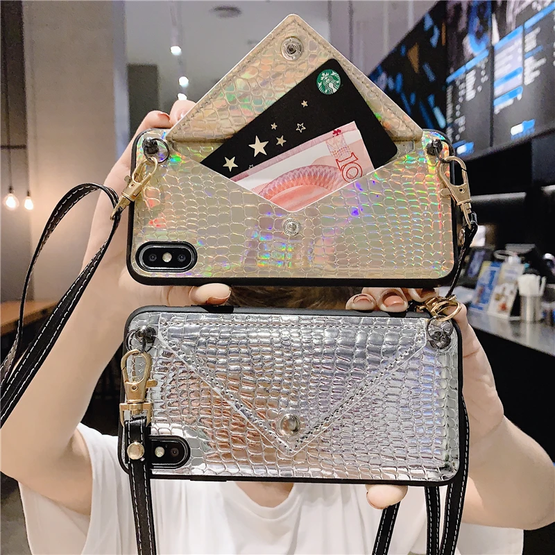 Lanyard Wallet crossbody Phone Case For iPhone 11 12 Pro XS MAX XR X 6S 8 7 plus cases Neck Strap Rope Credit Card Holder Cover
Lanyard Wallet crossbody Phone Case For iPhone 11 12 Pro XS MAX XR X 6S 8 7 plus cases Neck Strap Rope Credit Card Holder Cover