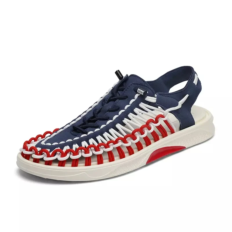 Summer Men's hand Woven Hollow Sandals Soft Bottom Anti Slip Casual Shoes Multi Color Flat Bottomed Beach Shoes
Summer Men's hand Woven Hollow Sandals Soft Bottom Anti Slip Casual Shoes Multi Color Flat Bottomed Beach Shoes