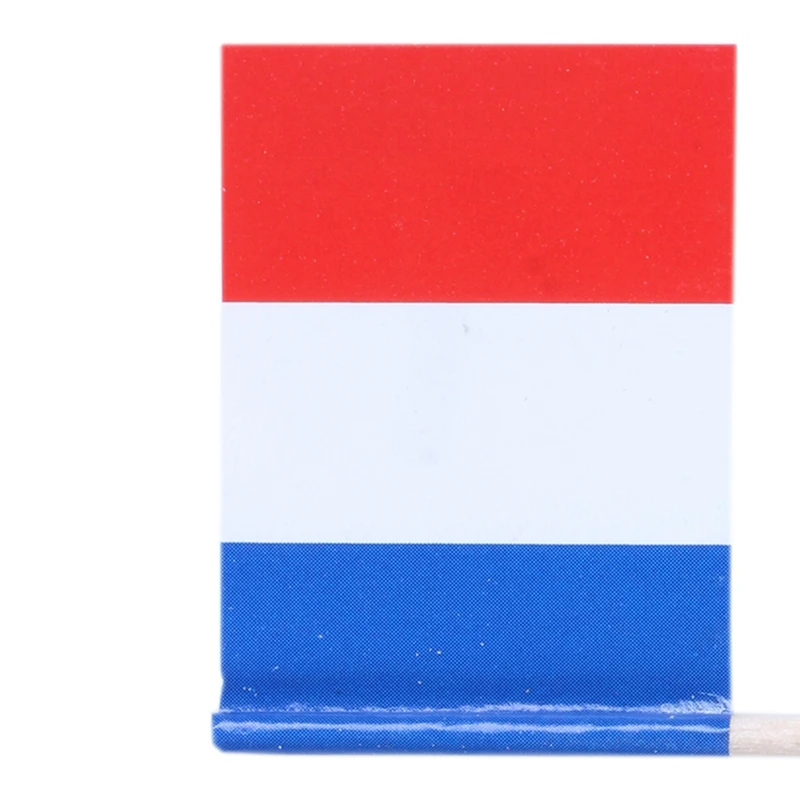 Lot of 50 Pcs Mini Wooden Toothpick with Flag for Decor of Party Fruit Pastry - France (Blue, White, Red)
Lot of 50 Pcs Mini Wooden Toothpick with Flag for Decor of Party Fruit Pastry - France (Blue, White, Red)