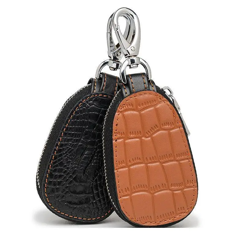 First Layer Cowhide Car Remote Key Bag Men's And Women's Universal Leather Crocodile Zipper Anti Loss Home Key Case Key Holder
First Layer Cowhide Car Remote Key Bag Men's And Women's Universal Leather Crocodile Zipper Anti Loss Home Key Case Key Holder
