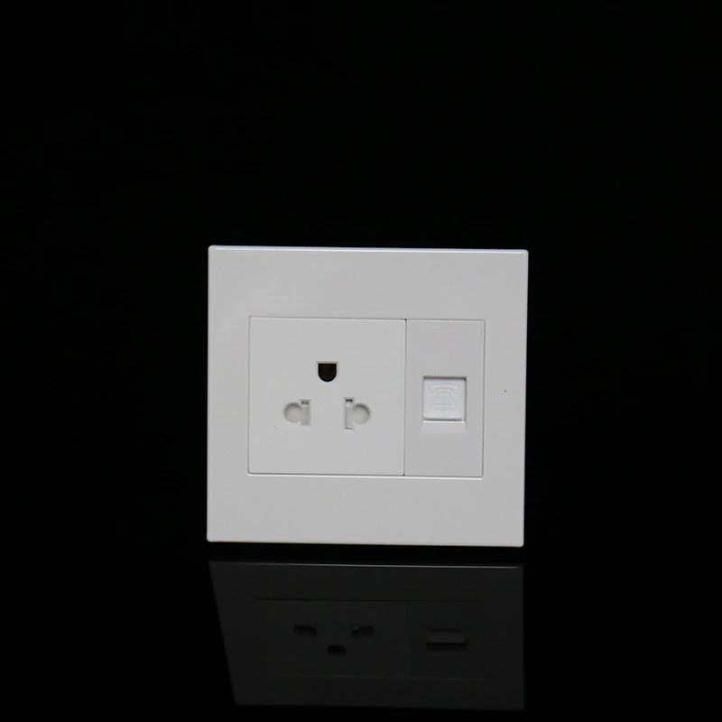 America Standard Southeast Asia Household 1gang wall socket with Telephone Socket outlet USA 3holes Plug 250v 16A
America Standard Southeast Asia Household 1gang wall socket with Telephone Socket outlet USA 3holes Plug 250v 16A