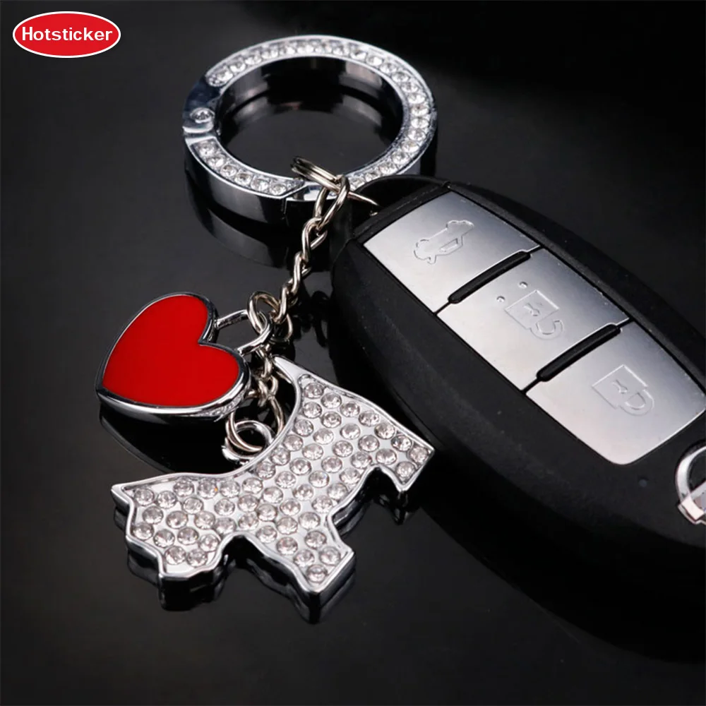 Hotsticker Cute Puppy Dog Bling Crystal Charm Keychain Red Heart Universal Car Motorcycle Key Ring Holder Fashion Accessories 
Hotsticker Cute Puppy Dog Bling Crystal Charm Keychain Red Heart Universal Car Motorcycle Key Ring Holder Fashion Accessories