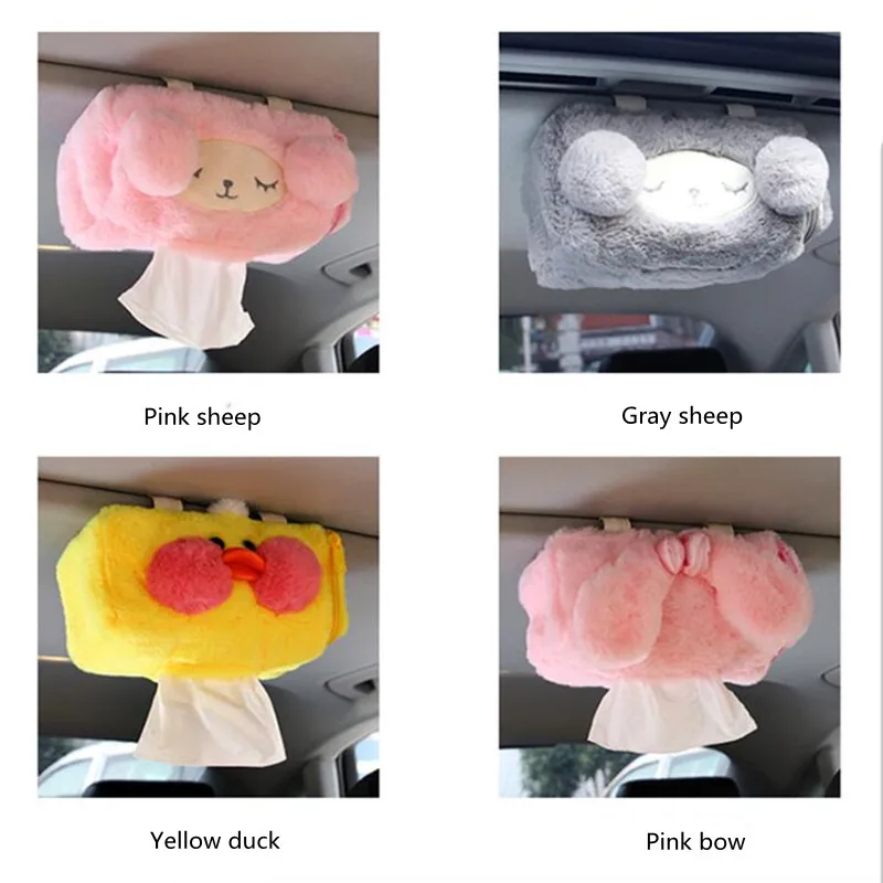 High Quality Plush Car Creative Sun Visor Hanging Sunroof Cartoon Paper Drawer Car Paper Towel Box Car Interior Supplies
High Quality Plush Car Creative Sun Visor Hanging Sunroof Cartoon Paper Drawer Car Paper Towel Box Car Interior Supplies