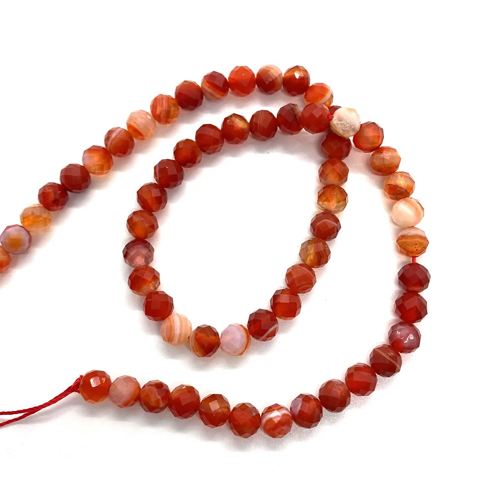 Natural Stone Faceted Round Beads 6mm Red Striped Agate Round Beads DIY Jewelry Making Bracelets Necklaces Jewelry Accessories
Natural Stone Faceted Round Beads 6mm Red Striped Agate Round Beads DIY Jewelry Making Bracelets Necklaces Jewelry Accessories