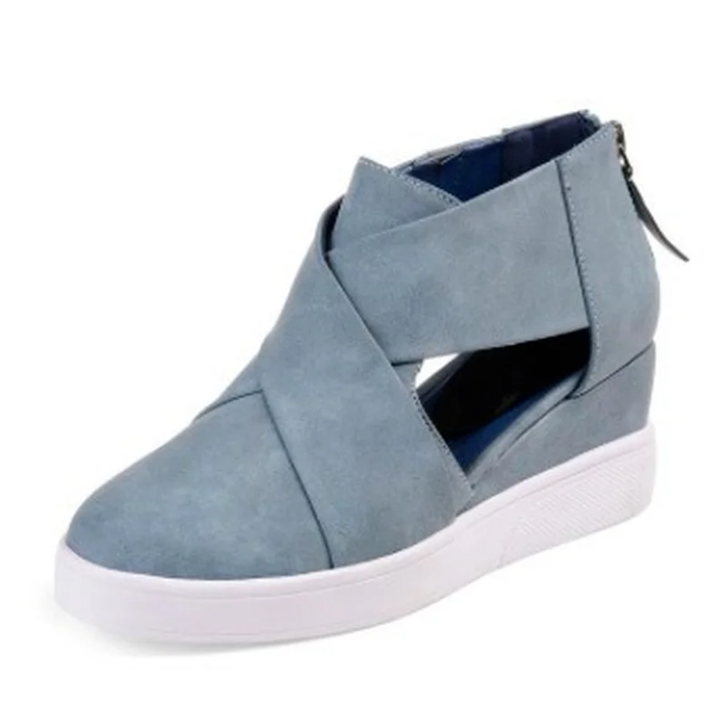 Summer and Autumn New Ladies Sandals European and American Fashion Casual Back Zipper Slope with Roman Style Sandalias Mujer
Summer and Autumn New Ladies Sandals European and American Fashion Casual Back Zipper Slope with Roman Style Sandalias Mujer