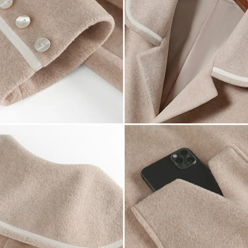 Autumn and winter new style plus size fat mm college wind navy collar fashion woolen coat loose woolen coat women trendy
Autumn and winter new style plus size fat mm college wind navy collar fashion woolen coat loose woolen coat women trendy