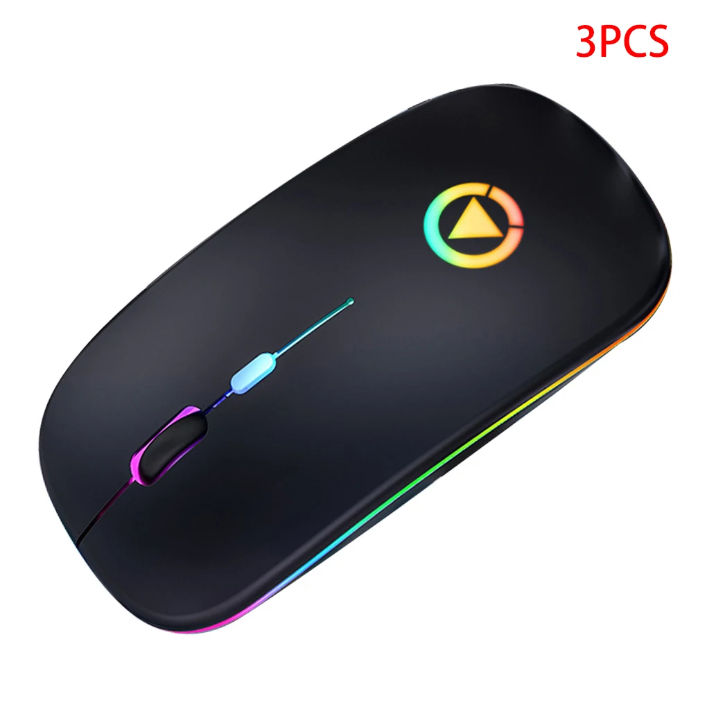 3 Pieces Wireless Silent Computer Mouse Rechargeable Portable Mouse PC Laptop Accessories Frosted Black
3 Pieces Wireless Silent Computer Mouse Rechargeable Portable Mouse PC Laptop Accessories Frosted Black