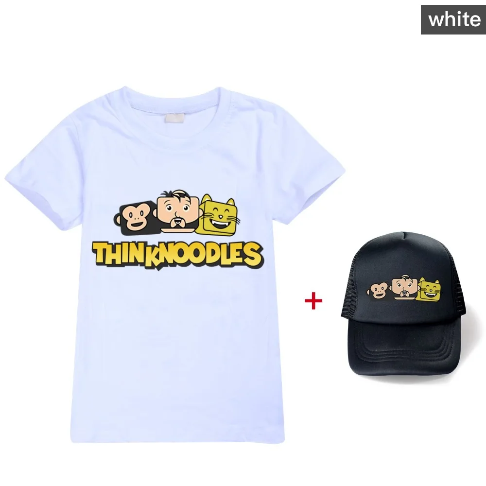 Thinknoodles Summer Matching Children Hat Kids Children's Short Sleeve T-shirt + Hat Toddler Boy Clothes Boutique Kids Clothing
Thinknoodles Summer Matching Children Hat Kids Children's Short Sleeve T-shirt + Hat Toddler Boy Clothes Boutique Kids Clothing