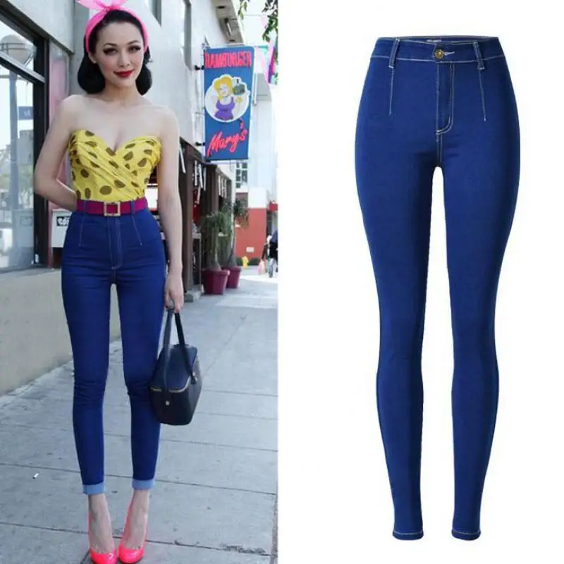 2021 Candy Color High Waist Slim Elastic Leggings Skinny Denim Pants 2021 Dark Blue Washed Elastic Slim Pencil Trousers
2021 Candy Color High Waist Slim Elastic Leggings Skinny Denim Pants 2021 Dark Blue Washed Elastic Slim Pencil Trousers