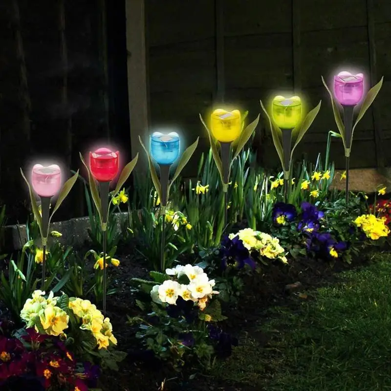 6 Pcs Outdoor Solar LED Light Garden Solar Tulip Flower Light LED Tulip Home Lawn Lamp Landscape Night Flower Lamp
6 Pcs Outdoor Solar LED Light Garden Solar Tulip Flower Light LED Tulip Home Lawn Lamp Landscape Night Flower Lamp