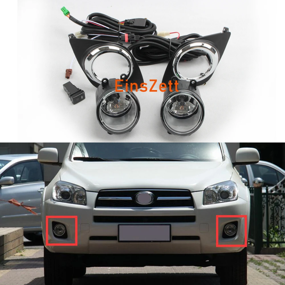 1set Car Fog Light Assembly For Toyota RAV4 2009-2012 Front Bumper Lamp Halogen Bulb Day Light with Wiring Switch
1set Car Fog Light Assembly For Toyota RAV4 2009-2012 Front Bumper Lamp Halogen Bulb Day Light with Wiring Switch