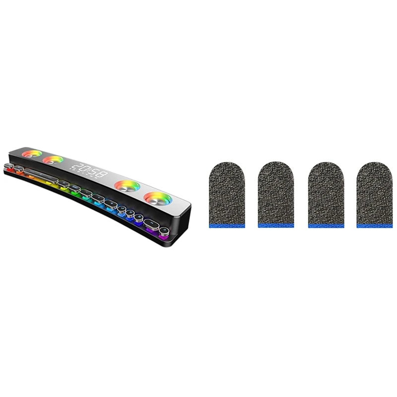 RISE-Wireless Game Soundbar USB 3D Stereo Bass Subwoofer And Bluetooth Speaker With 4 Pcs Gaming Finger Cots,Finger Cots
RISE-Wireless Game Soundbar USB 3D Stereo Bass Subwoofer And Bluetooth Speaker With 4 Pcs Gaming Finger Cots,Finger Cots