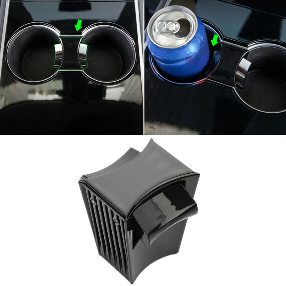 Partition Car Center Console Cup Holder Limiter Insert Bottle Divider Clip Fixed Replacement Parts Anti Slip For Tesla Model 3 | Автомобили