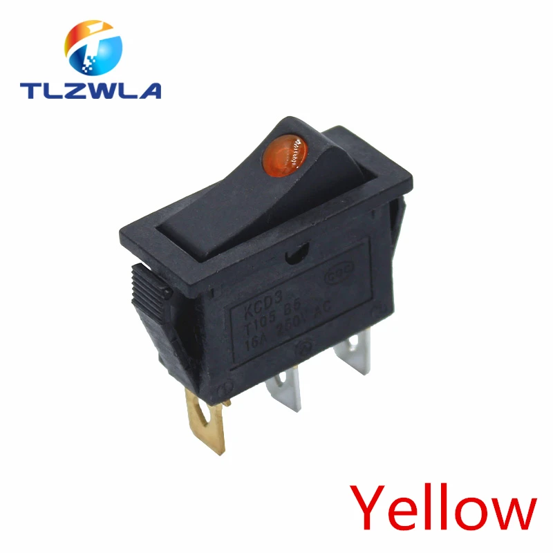 Переключатель TLZWLA KCD3 черный 16А 250В 
Переключатель TLZWLA KCD3 черный 16А 250В