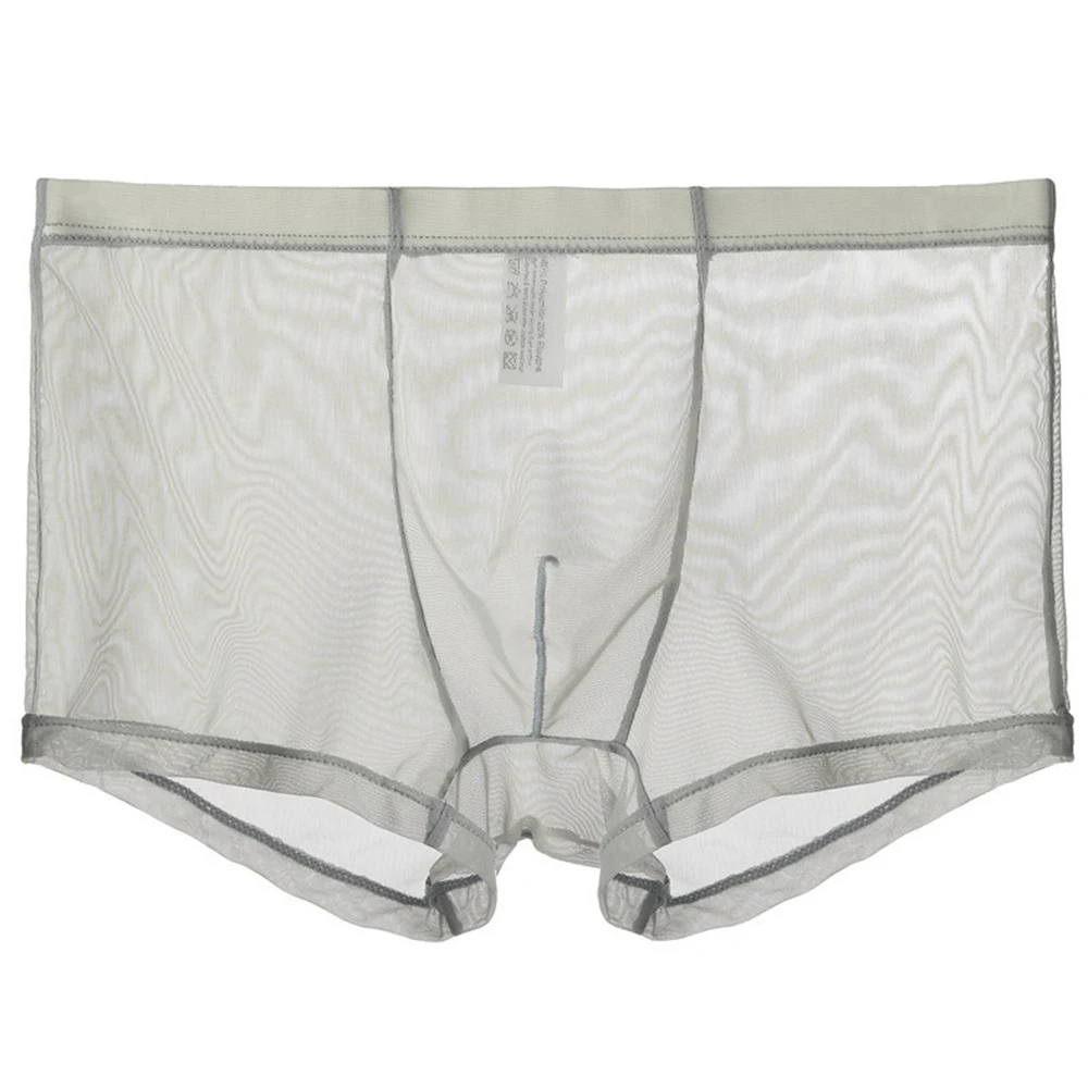 New Sexy Breathable Thin Boxer Shorts Men Mesh Transparent See Through U-Convex Ice Silk Lingerie Underwear Panties
New Sexy Breathable Thin Boxer Shorts Men Mesh Transparent See Through U-Convex Ice Silk Lingerie Underwear Panties