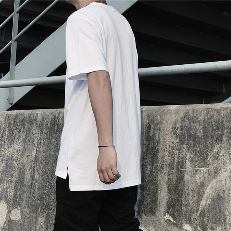 Men Streetwear Tshirt Summer Mens Short Sleeve Funny Hip Hop Loose T Shirt Male Side Split Solid Fashion Tees Casual Tops Cloth
Men Streetwear Tshirt Summer Mens Short Sleeve Funny Hip Hop Loose T Shirt Male Side Split Solid Fashion Tees Casual Tops Cloth