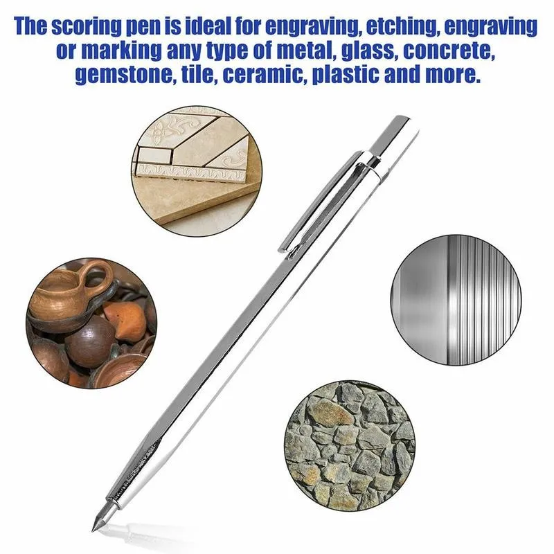 Diamond Glass Cutter Carbide Scriber Hard Metal Tile Lettering Cutting Knife Engraver Scriber Cutting Pen Machine Glass 1PC N2G3
Diamond Glass Cutter Carbide Scriber Hard Metal Tile Lettering Cutting Knife Engraver Scriber Cutting Pen Machine Glass 1PC N2G3