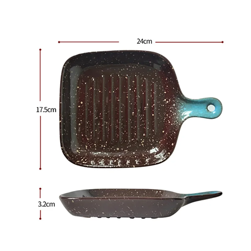 FANCITY Baking baking tray, single-handle creative rice plate, ceramic breakfast plate, rice plate, oven flat plate, home
FANCITY Baking baking tray, single-handle creative rice plate, ceramic breakfast plate, rice plate, oven flat plate, home