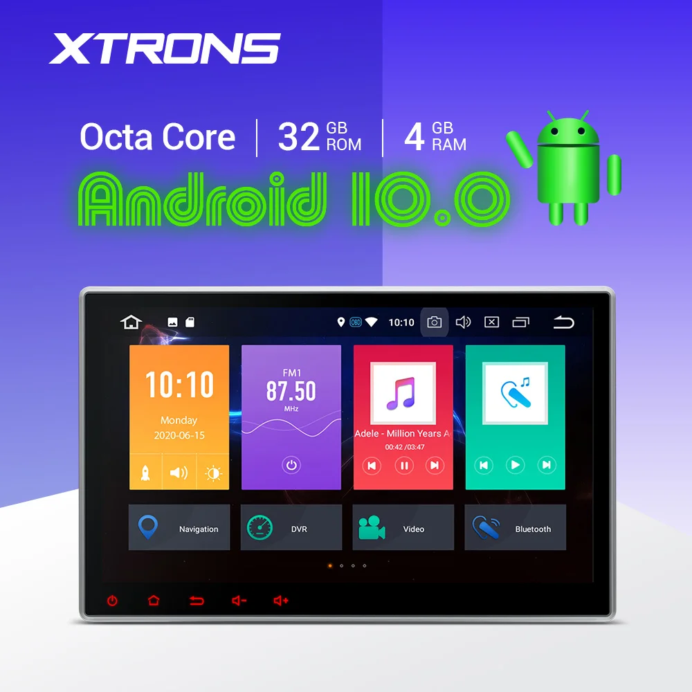 XTRONS 2 Din 10 1 'ɺndroid 0 Octa Core Universal Car DVD Радио стерео плеер GPS навигация OBD DAB DVR WIFI USB