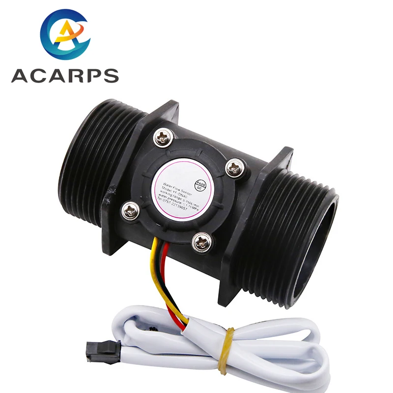 1-1/2" Water Flow Sensor 2.0MPa Hall Sensor Turbine Flowmeter DC5~18V Control Liquid Flow
1-1/2" Water Flow Sensor 2.0MPa Hall Sensor Turbine Flowmeter DC5~18V Control Liquid Flow