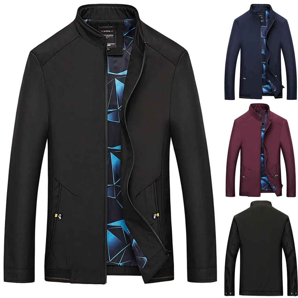 Vogue Businessman Stylish Solid Color Jackets Autumn Sportswear Coat Zipper Male Zipper Winter Cotton Long Sleeve Round Neck
Vogue Businessman Stylish Solid Color Jackets Autumn Sportswear Coat Zipper Male Zipper Winter Cotton Long Sleeve Round Neck