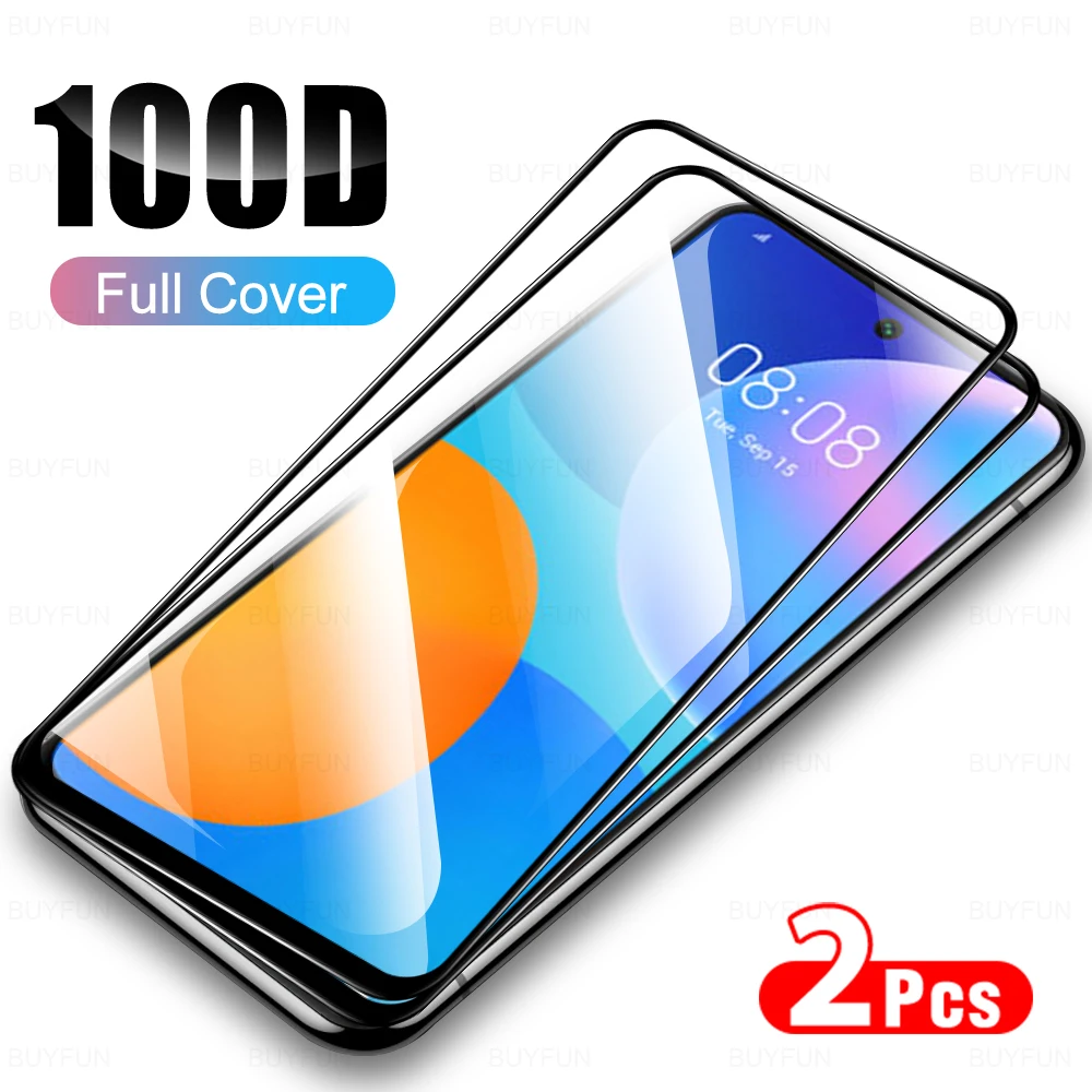 2 шт. Защита экрана для Huawei P Smart 2021 2020 2019 Psmart Plus закаленное стекло с полным