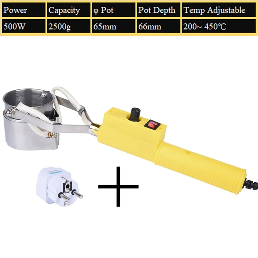 300W/500W Handheld Portable Solder Pot Tin Melting Furnace Adjustable Temperature Control Desoldering Bath Tool With Adapter
300W/500W Handheld Portable Solder Pot Tin Melting Furnace Adjustable Temperature Control Desoldering Bath Tool With Adapter