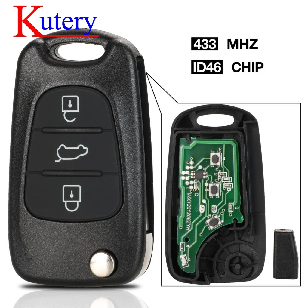 Kutery 433 МГц чип ID46 дистанционный брелок для Kia Sportage K2 K3 K5 Soul TOY40 сменный Складной флип 3 кнопки Автомобильный ключ
Kutery 433 МГц чип ID46 дистанционный брелок для Kia Sportage K2 K3 K5 Soul TOY40 сменный Складной флип 3 кнопки Автомобильный ключ
