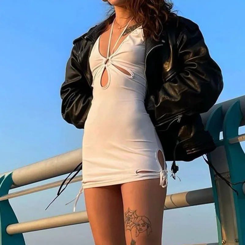 women dresses summer 2021 Solid High Street Hook flower hollow Shirring Folds A-LINE bandage gothic dress 
women dresses summer 2021 Solid High Street Hook flower hollow Shirring Folds A-LINE bandage gothic dress