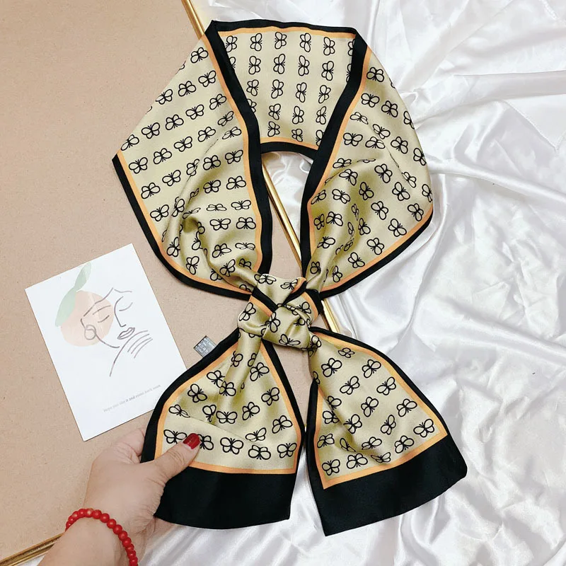 2021 Fashion Floral Print Silk Scarf Women Thin Neck Long Scarves Office Lady Shawl Bandanas Female Bag Hair Scarfs hijab
2021 Fashion Floral Print Silk Scarf Women Thin Neck Long Scarves Office Lady Shawl Bandanas Female Bag Hair Scarfs hijab