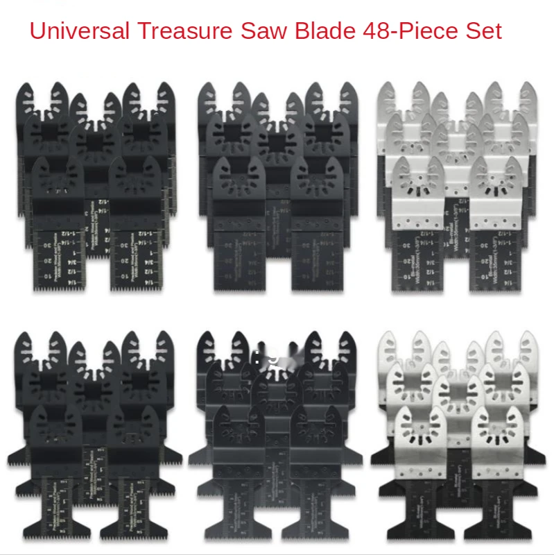 48pc Universal Saw Blade Multifunctional Woodworking Plastic Soft Metal Cutting Open Straight Saw Blade Accessories
48pc Universal Saw Blade Multifunctional Woodworking Plastic Soft Metal Cutting Open Straight Saw Blade Accessories