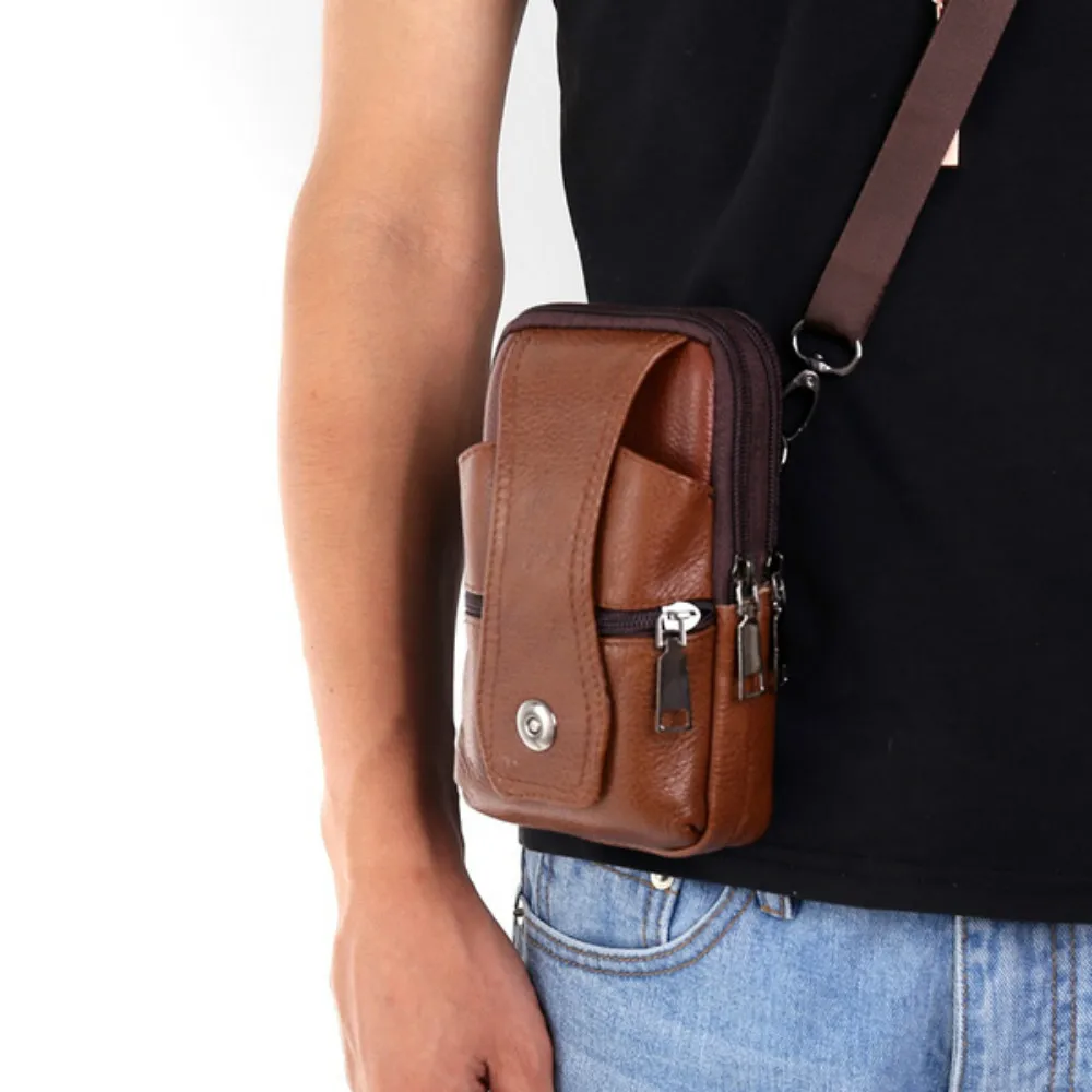High Quality Leather Waist Bag Multifunction Men Belt Bag Small Shoulder Bag Crossbody Bags Multi-Layer Buckle Mobile Phone Bag
High Quality Leather Waist Bag Multifunction Men Belt Bag Small Shoulder Bag Crossbody Bags Multi-Layer Buckle Mobile Phone Bag