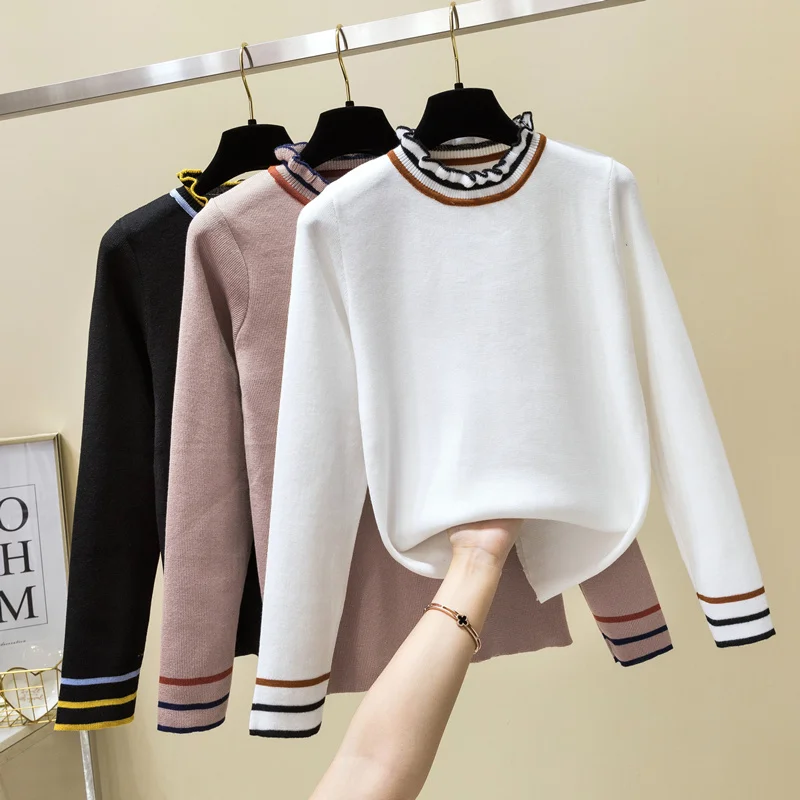Women 2022 Spring Autumn New Fashion Sweaters Female Cute Half Turtleneck Pullovers Knitted Ladies Sweater Long Sleeve Tops A159
Women 2022 Spring Autumn New Fashion Sweaters Female Cute Half Turtleneck Pullovers Knitted Ladies Sweater Long Sleeve Tops A159