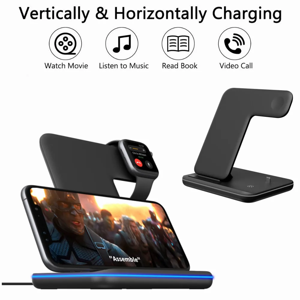 3 in 1 Mobile Phone Holder Magnetic Wireless Charger For Smartphone Smartwatch Type C Docking Station
3 in 1 Mobile Phone Holder Magnetic Wireless Charger For Smartphone Smartwatch Type C Docking Station