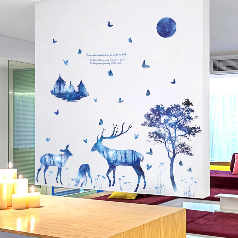 2 Sheets Forest Deer Wall Decal Removable Home Room Wall Sticker Decoration
2 Sheets Forest Deer Wall Decal Removable Home Room Wall Sticker Decoration