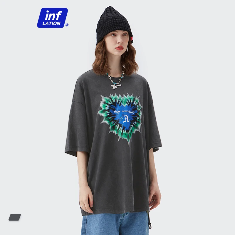 INFLATION Couple Hip Hop T-shirts 2022 Dark Black Streetwear Oversized Tshirts Unisex Graphic Washed Cool Tees Men Tops
INFLATION Couple Hip Hop T-shirts 2022 Dark Black Streetwear Oversized Tshirts Unisex Graphic Washed Cool Tees Men Tops