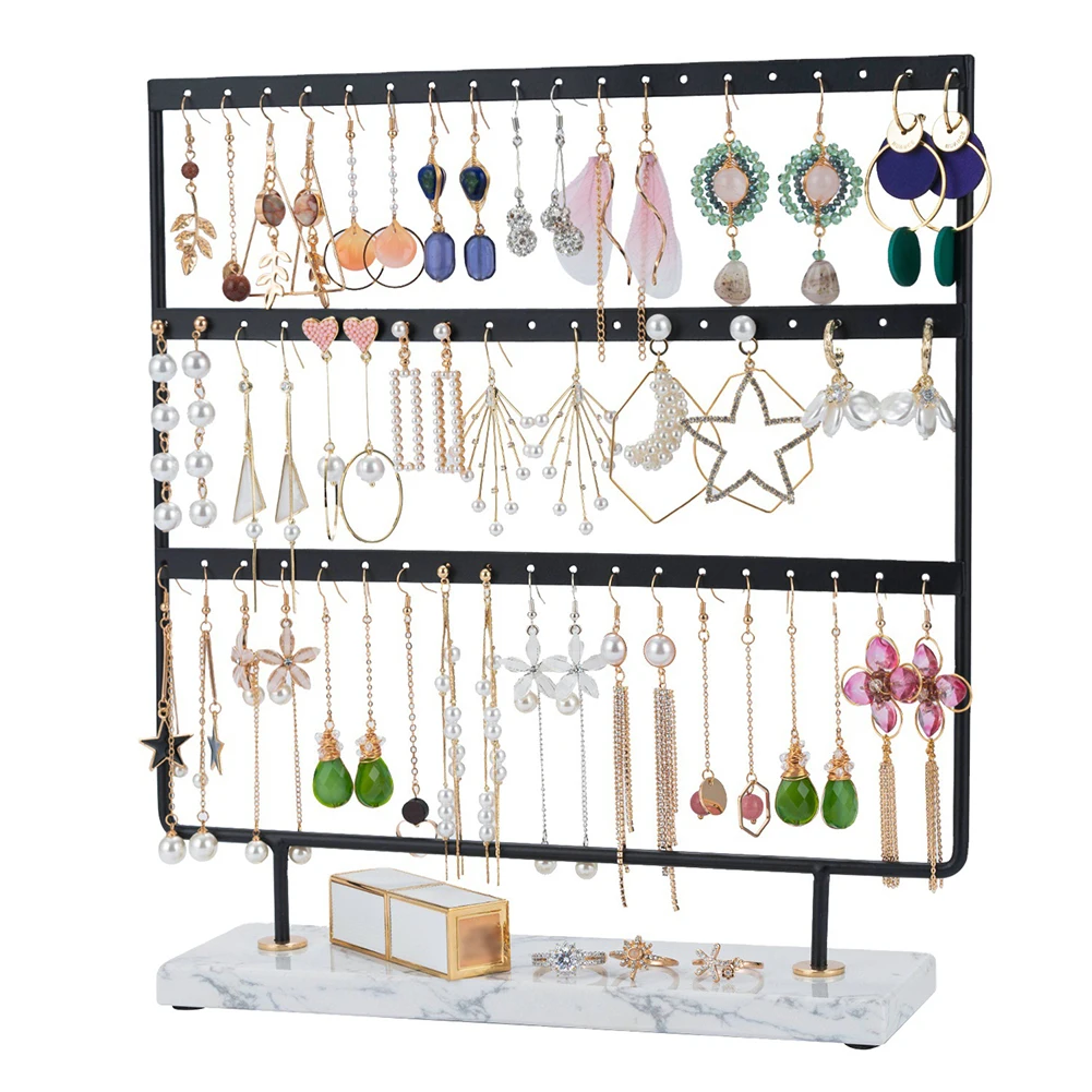 Pendant Necklace Storage Ear Studs Bracelets Display Holder Rack 57 Holes Earring Stand Tower With Tray 3 Tier Jewelry Organizer
Pendant Necklace Storage Ear Studs Bracelets Display Holder Rack 57 Holes Earring Stand Tower With Tray 3 Tier Jewelry Organizer