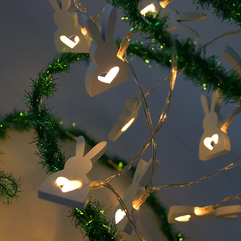Easter decorations Rabbit Bunny LED Lights Wooden Hanging Pendant String Lights for Easter Home Decorations Easter Party Favors
Easter decorations Rabbit Bunny LED Lights Wooden Hanging Pendant String Lights for Easter Home Decorations Easter Party Favors