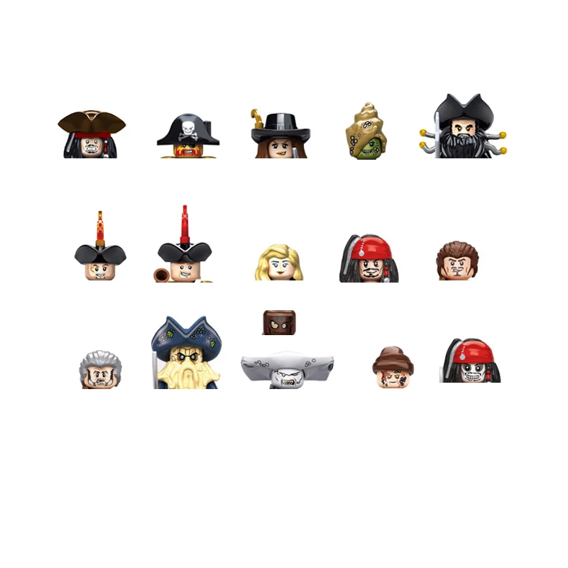 16pcs Movie Caribbean Little Action Figures with Body Pirates Jack Model Building Block Set Toys for Children
16pcs Movie Caribbean Little Action Figures with Body Pirates Jack Model Building Block Set Toys for Children