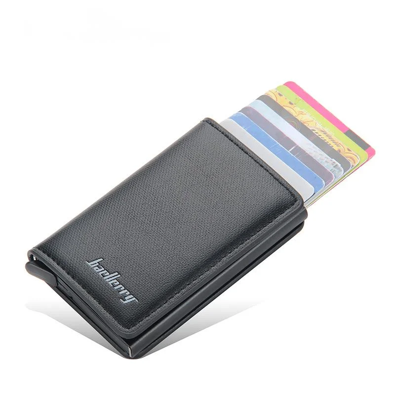 Rfid Blocking Protection Men id Credit Card Holder Wallet Leather Metal Aluminum Business Bank Card Case CreditCard Cardholder
Rfid Blocking Protection Men id Credit Card Holder Wallet Leather Metal Aluminum Business Bank Card Case CreditCard Cardholder