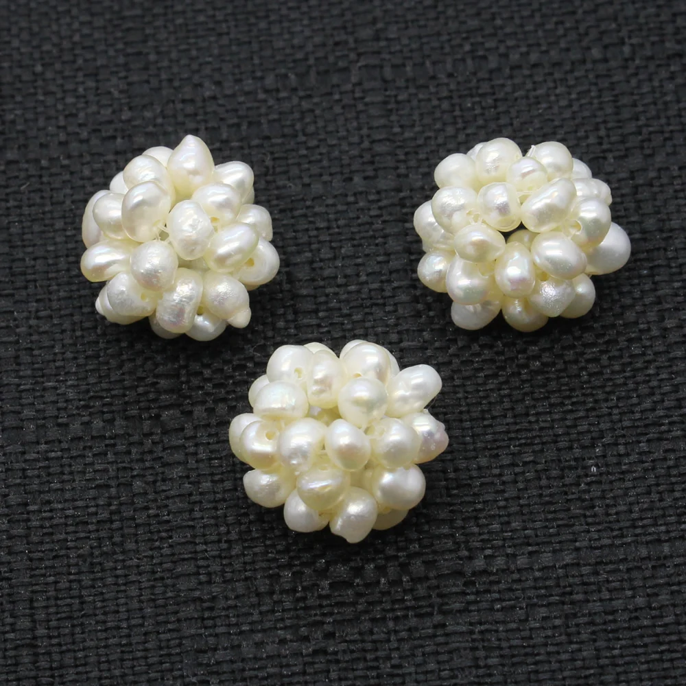 10pcs / Bag Natural Freshwater Pearl Colored Flower Ball 9-17mm Hand Woven Jewelry Making DIY Necklace Earrings Accessories
10pcs / Bag Natural Freshwater Pearl Colored Flower Ball 9-17mm Hand Woven Jewelry Making DIY Necklace Earrings Accessories