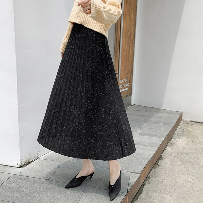 Flash Retro Pleated Skirt Women Spring Autumn Winter High Waist Slim Long Skirt Organ Solid A-line Fairy Long Skirt Women
Flash Retro Pleated Skirt Women Spring Autumn Winter High Waist Slim Long Skirt Organ Solid A-line Fairy Long Skirt Women