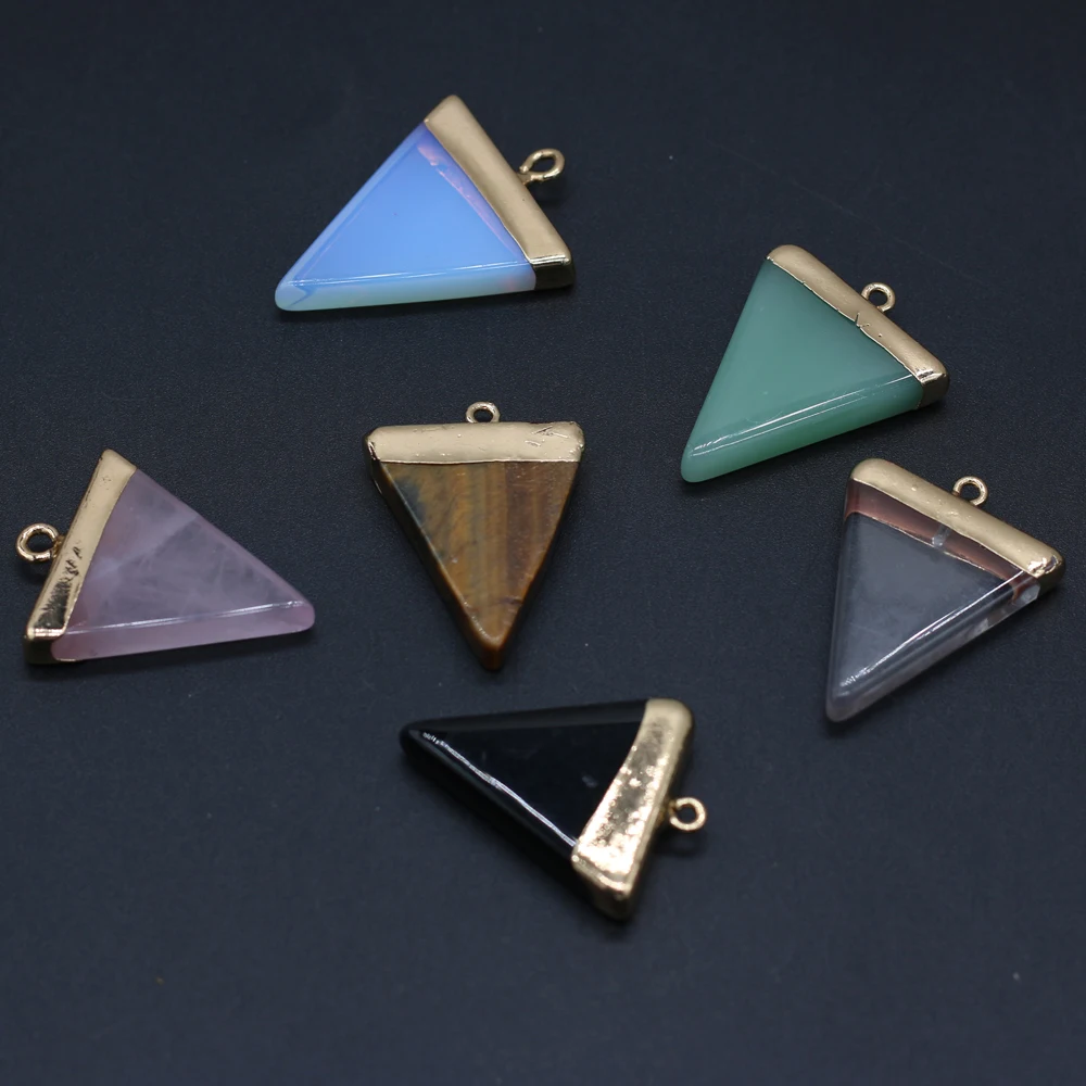2021New Natural Semi-precious Stone Rose Quartz Opal Triangle Pendant A Various Stones Making DIY Necklace Pendant Jewelry Gift
2021New Natural Semi-precious Stone Rose Quartz Opal Triangle Pendant A Various Stones Making DIY Necklace Pendant Jewelry Gift
