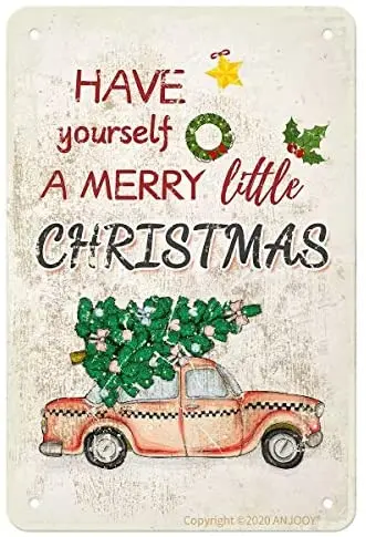 Have Yourself A Merry Little Christmas Red Truck - Metal Sign for Cafe Home Bar Pub Coffee Beer Kitchen -Tin Sign 8x12 Inch
Have Yourself A Merry Little Christmas Red Truck - Metal Sign for Cafe Home Bar Pub Coffee Beer Kitchen -Tin Sign 8x12 Inch